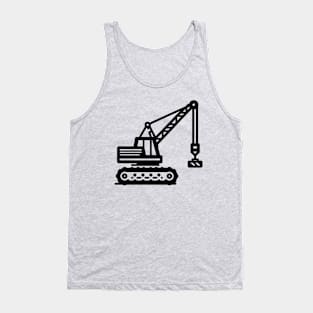 Construction Crane Tank Top